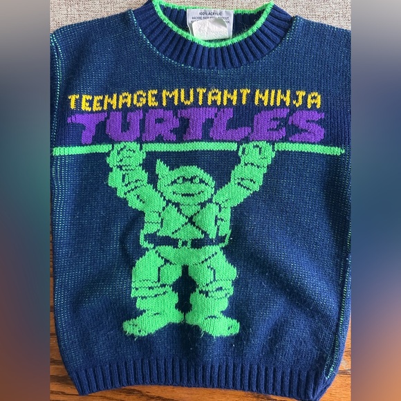 Teenage Mutant Ninja Turtles Kids Sweater - Blue and Green - Picture 2 of 8